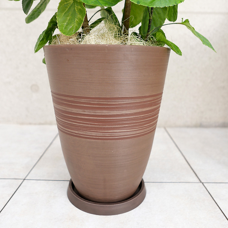 ポリシャス・フリスビー“キラメキ”　樹脂製鉢植え（11VH25）